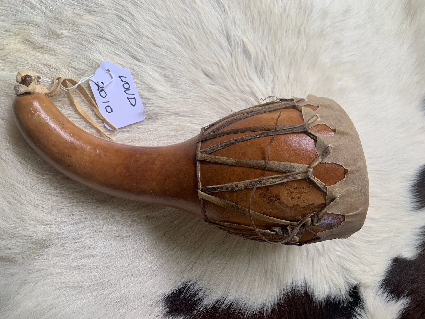 Handcrafted Gourd Drum Rattle #2010