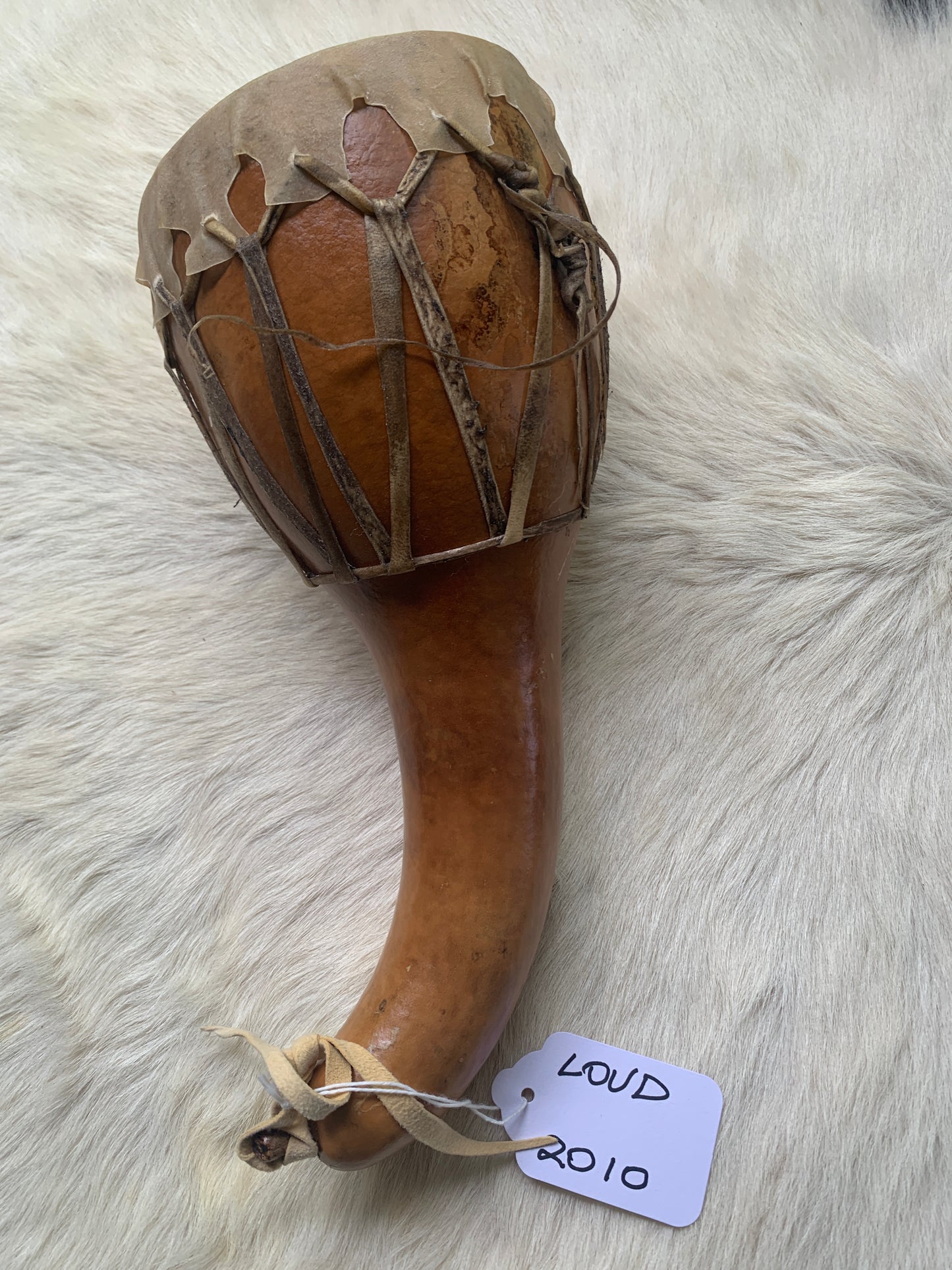 Handcrafted Gourd Drum Rattle #2010