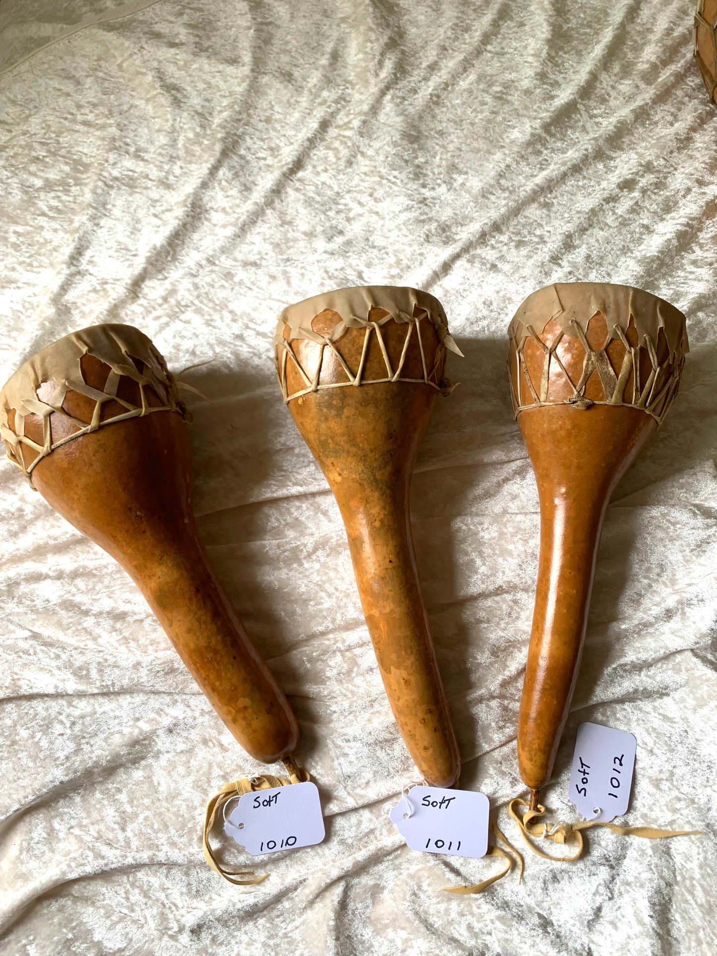 Handcrafted Gourd Drum Rattle #1010