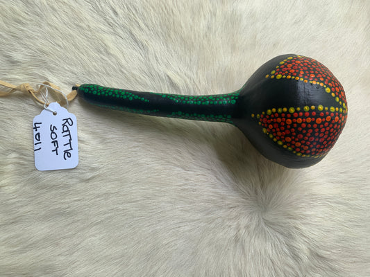 Handcrafted Painted Gourd Rattle #4011