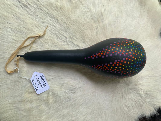 Handcrafted Painted Gourd Rattle #4012